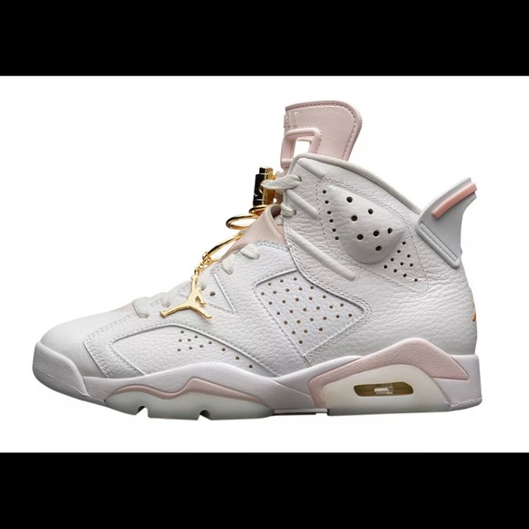 Women’s Air Jordan 6 Gold Hoop size 7.5 - Picture 6 of 10